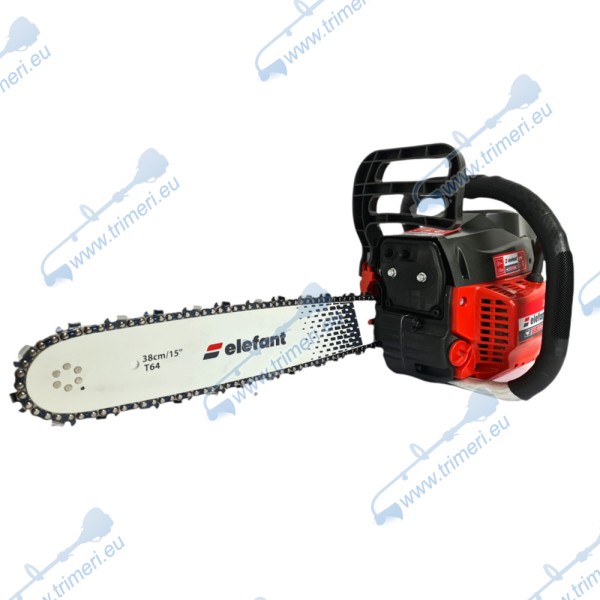 Бензинова резачка за дърва ELEFANT CS5800B 4 к.с, 38 см, 45 см, с 2 шини и 2 вериги